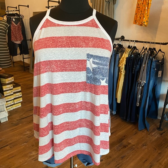 e.luna Tops - Flag tank